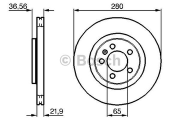 BOSCH Tarcza hamulcowa 0986478852