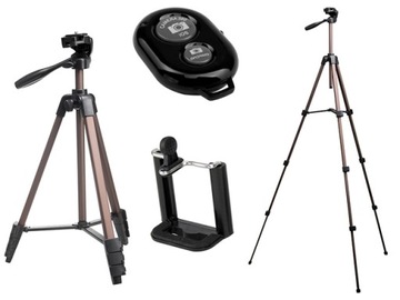 Statyw 144cm + PILOT Uchwyt na Telefon Zestaw 3w1