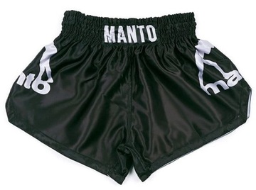 MANTO spodenki MUAY THAI DUAL black/silver - XL