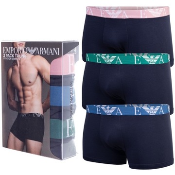 EMPORIO ARMANI EA BOKSERKI 3Pack S MĘSKIE PREZENT 111357 3R715