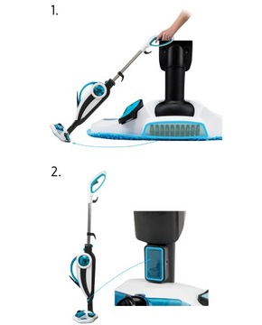 Паровая швабра 18в1 Ручной пароочиститель Yoer 2100W + Дозатор жидкости + АКСЕССУАРЫ