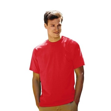 Koszulka T-shirt Fruit of the LOOM Red L