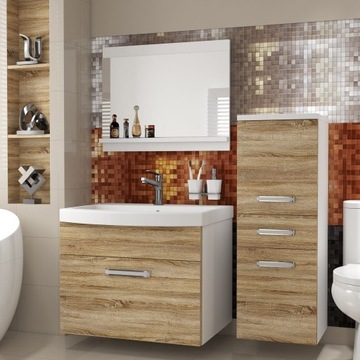 Meble łazienkowe z LUSTREM z UMYWALKĄ