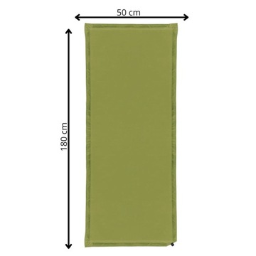 САМОНАДУВАЮЩИЙСЯ КОВрик МАТРАС 180х50см МЯГКИЙ ЗЕЛЕНЫЙ ПЛОТНЫЙ НАМАТРАСНЫЙ ПОКРЫТИЕ