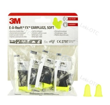 3M EARSoftFX Zatyczki Do Uszu 5 Par