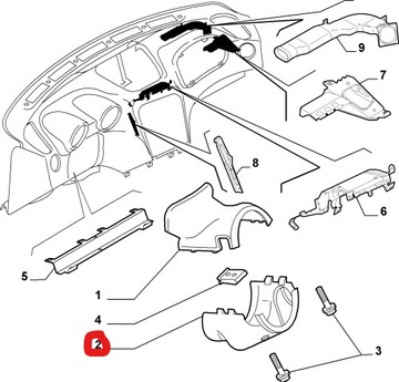 ALFA ROMEO 156 OBUDOWA STACYJKI NOWA 156034453