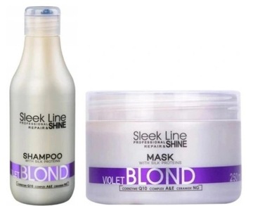 STAPiZ Maska Sleek Line BLOND ViOLET 250ml+szampon