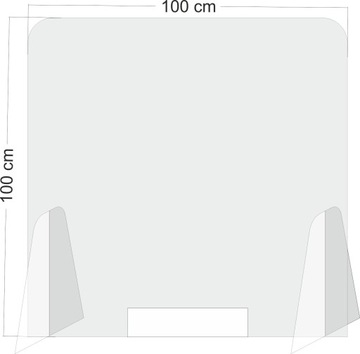 Крышка стойки плексиглас 150х50/60, оргстекло 4мм
