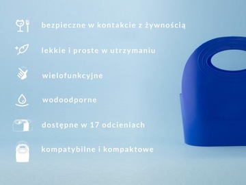 Пластиковая корзина для покупок MAXI Flexibag 15л, темно-синяя