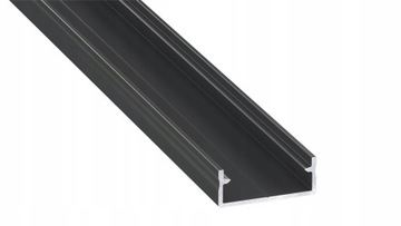 PROFIL LED NA 2 TAŚMY LED DUAL CZARNY 1M + KLOSZ