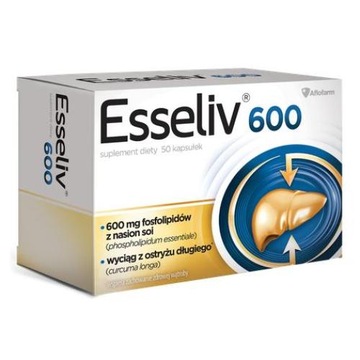 ESSELIV 600 FOSFOLIPIDY ESSENTIALE ,50 KAPS