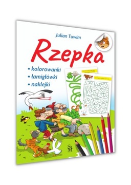 Rzepka Julian Tuwim + Kolorowanki, łamigłówki, naklejki zagadki