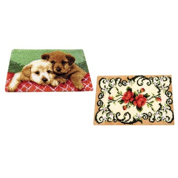 2 Set Flower Dog Latch Hook s with Tools and