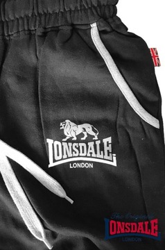 Spodnie dresowe Lonsdale London TwoTones Czarne M