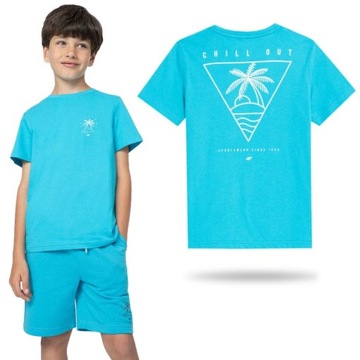 KOSZULKA CHŁOPIĘCA 4F DZIECIĘCA KOSZULKA T-SHIRT