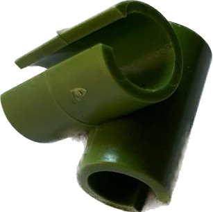 Łącznik kątowy do tyczek ogrodowych 8mm - 10 sztuk