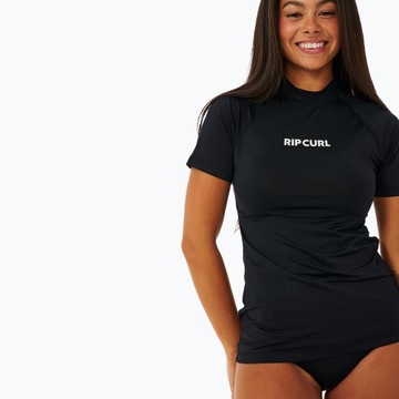 Rip Curl Classic Surf Upf Rashguard SS черная женская футболка для плавания M