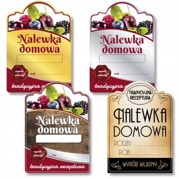 20X ETYKIETY NA NALEWKI DOMOWE SAMOPRZYLEPNE