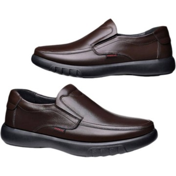 Eleganckie buty meskie skorzane casual mokasyny skora wsuwane modna slip on