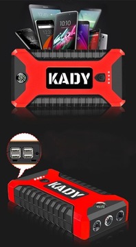 ПУСК СТАРТЕРА ЗАПУСК ДВИГАТЕЛЯ POWERBANK КАБЕЛИ КОМПАСА 4 X USB 20000 мАч