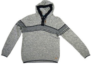 EDC BY ESPRIT ROZ.XL sweter męski jak nowy bawełna z kapturem