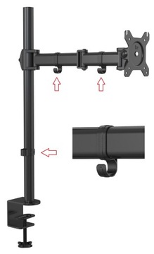 НАСТОЛЬНЫЙ ДЕРЖАТЕЛЬ для МОНИТОРА высотой 10-32 дюйма, высотой 60 см.
