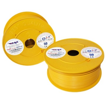 Przewód LGY/H05V-K 2,50 mm2 50m Żółty