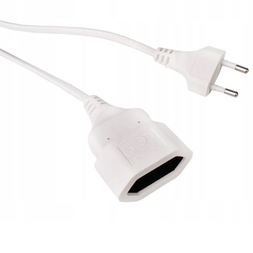 ОДИНАРНЫЙ УДЛИНИТЕЛЬ 1 РОЗЕТКА ПЛОСКИЙ КАБЕЛЬ 3М