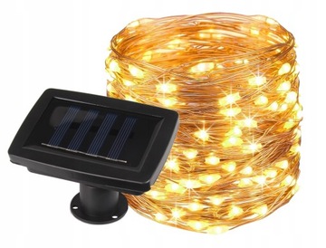 СОЛНЕЧНАЯ САДОВАЯ ГИРЛАНДИЯ ПРОВОЛОЧНАЯ ЦЕПЬ 200 светодиодов