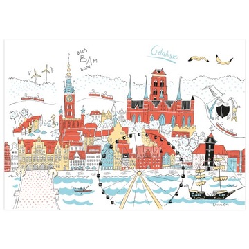 Plakat Gdańsk Panorama