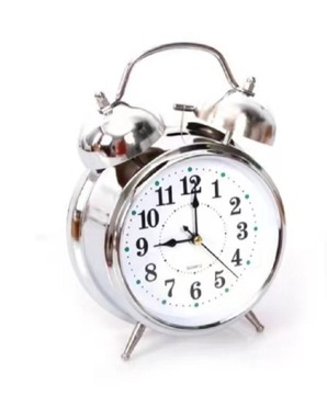 Zegar retro budzik klasyczny baterie głośny alarm