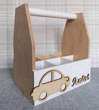 Органайзер для офиса 100% ДЕРЕВО, БОХО, с именем