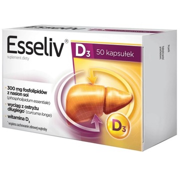 ESSELIV D3 fosfolipidy z nasion soi, ostryż 50kaps