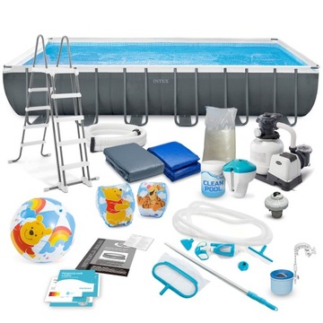 Каркас садового бассейна Intex 732x366x132 26364GN FULL + Switch 2024