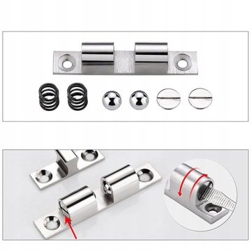 МЕБЕЛЬНАЯ ЗАЩЕЛКА PUSH BALL, ВИНТЫ 6 ШТ.