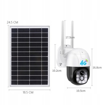 НАРУЖНАЯ СОЛНЕЧНАЯ КАМЕРА ДЛЯ 4G 2K 3MP SIM-КАРТЫ