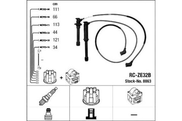 NGK SADA PŘÍVODŮ ZAPALOVACÍ FORD USA PROBE II