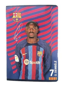 ZESZYT A5 32K KRATKA FC BARCELONA 7 DEMBELE ASTRA