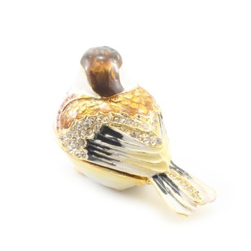 Szkatułka Dekoracyjna Puzderko Ptak Styl Faberge