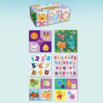 Детская коробка для салфеток Монтессори, сенсорные игрушки, салфетки для работы, игра в бумажное животное