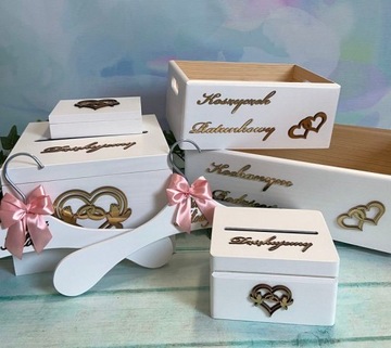 Коробка для конвертов для обручальных колец, зеркальная книга П109