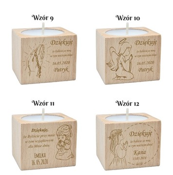 СПАСИБО ГОСТЯМ ПЕРВОЕ СВЯТОЕ ПРИЧАСТЬЕ КРЕЩЕНИЕ ПОДСВЕЧНИК ГРАВИРОВКА