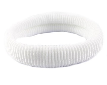 GUMKA DO WŁOSÓW BIAŁA MEGA MOCNA 6 CM