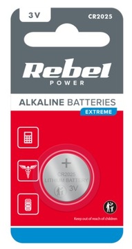 Bateria REBEL EXTREME CR2025 1szt