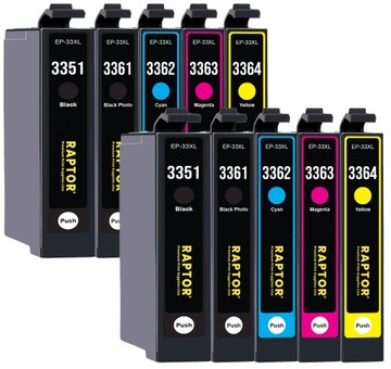 10x TUSZ DO EPSON T3351 33XL XP7100 XP830 XP900