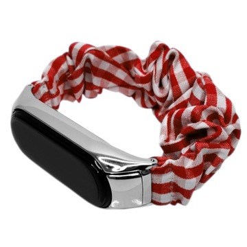 OPASKA PASEK do XIAOMI MI BAND 5/6 WZORY SCRUNCHIE