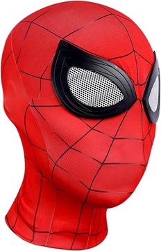 MASKA SPIDER-MAN PAJĄK MATERIAŁOWA KOSTIUM COSPLAY Najlepsza jakość