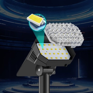 СОЛНЕЧНАЯ ЛАМПА QUADRA ПРИВОД СВЕТОДИОДНЫЙ САДОВЫЙ РЕФЛЕКТОР 2 шт.