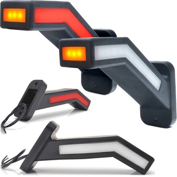 LAMPA OBRYSOWA ROGOWA DIODOWA LED KOMPLET 2SZT