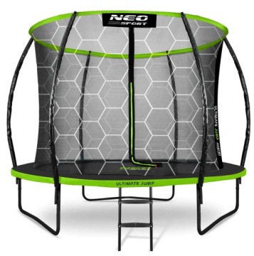 Батут садовий профільований 12FT/374 см з сіткою внутрішньою NEO-SPORT